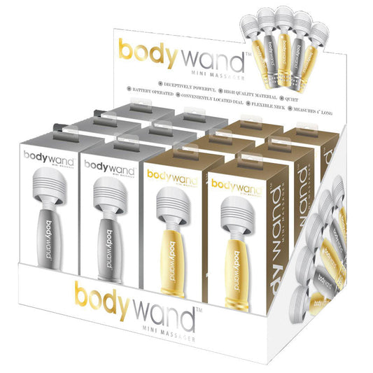 Bodywand Mini Silver/Gold Edition Display of 12 Bodywand Mini Silver/Gold Edition Display of 12 - UABDSM