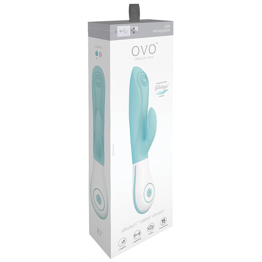 OVO E7 SilkSkyn Rabbit Vibe-Aqua OVO E7 SilkSkyn Rabbit Vibe-Aqua - UABDSM