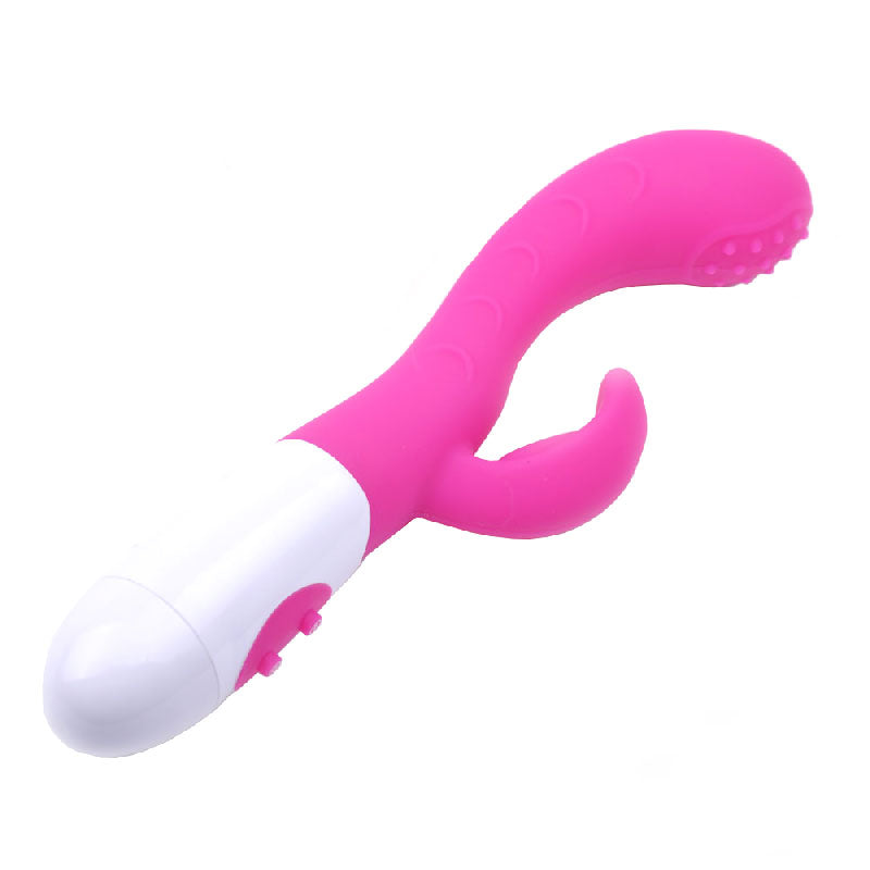 Silicone Dual Motors G-Spot Vibrator Pink - UABDSM