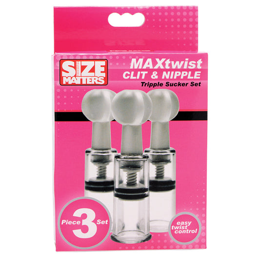 Max Twist Clit and Nipple Triple Sucker Set Max Twist Clit and Nipple Triple Sucker Set - UABDSM