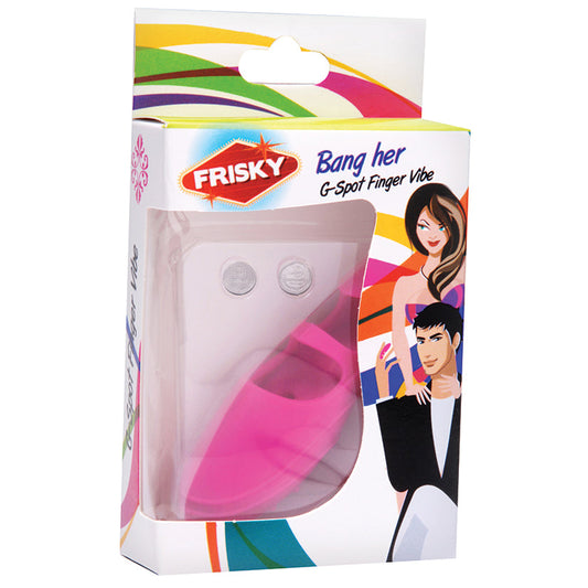Frisky Bang Her Silicone G-Spot Finger Vibe-Pink Frisky Bang Her Silicone G-Spot Finger Vibe-Pink - UABDSM
