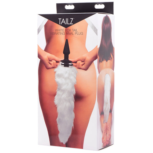 White Fox Tail Vibrating Anal Plug White Fox Tail Vibrating Anal Plug - UABDSM