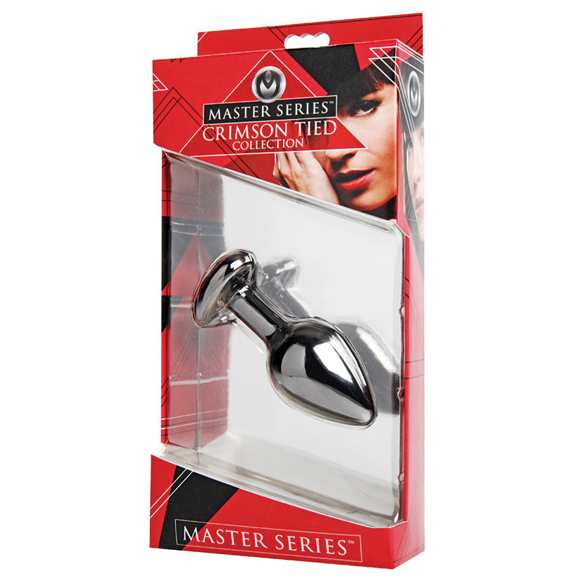 Master Series Crimson Tied Scarlet Heart Jewel Anal Plug - UABDSM