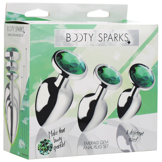 Booty Sparks Emerald Gem Anal Plug Set Booty Sparks Emerald Gem Anal Plug Set - UABDSM