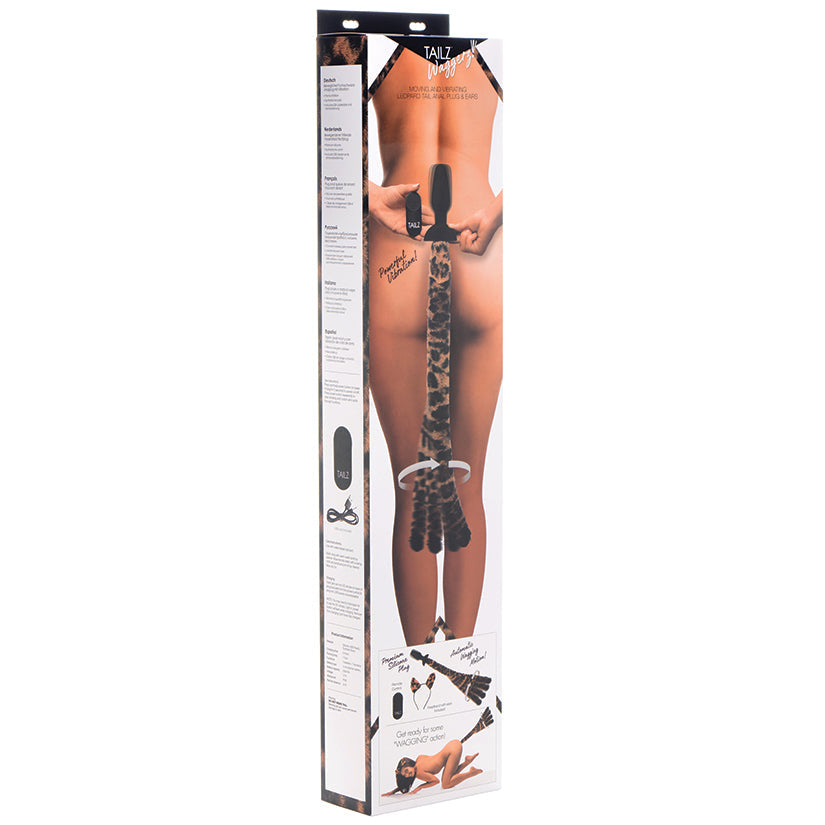 Tailz Moving & Vibrating Tail and Ears-Leopard - UABDSM