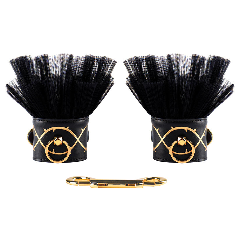 Zalo & Upko Dolll Series Leather Thorn Handcuffs - UABDSM