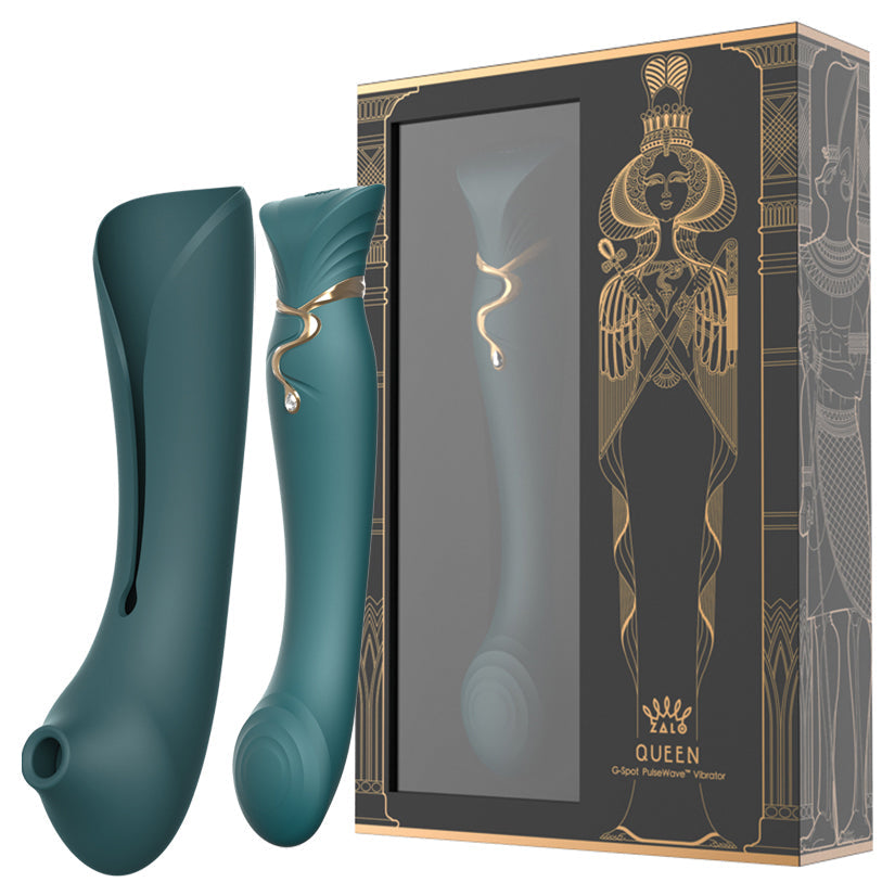 Zalo Queen Set G-spot Pulse Wave-Jewel Green - UABDSM