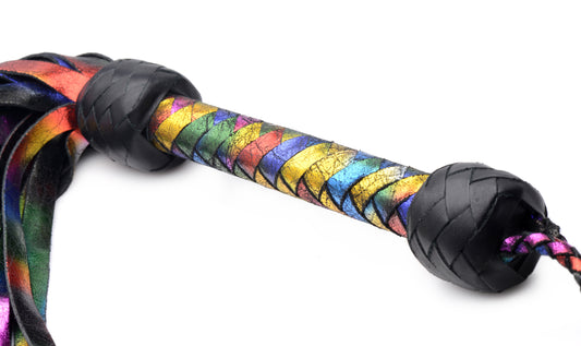 Rainbow Leather Flogger - UABDSM