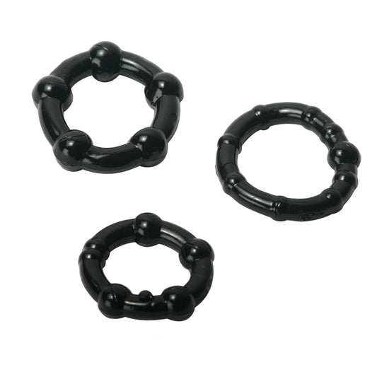 Black Performance Erection Rings - Packaged Black Performance Erection Rings - Packaged - UABDSM