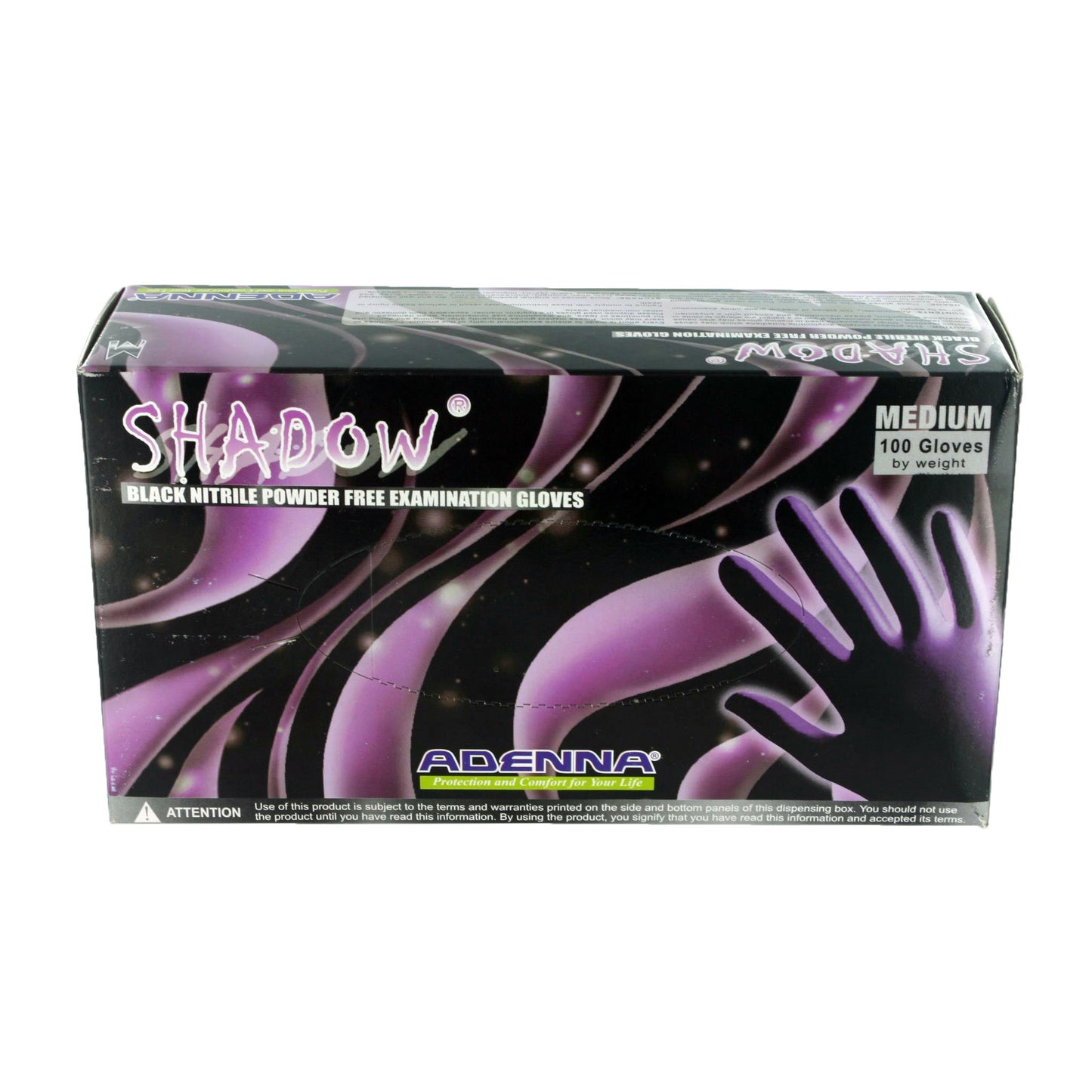 Black Nitrile Examination Gloves - Medium - 100 count - UABDSM