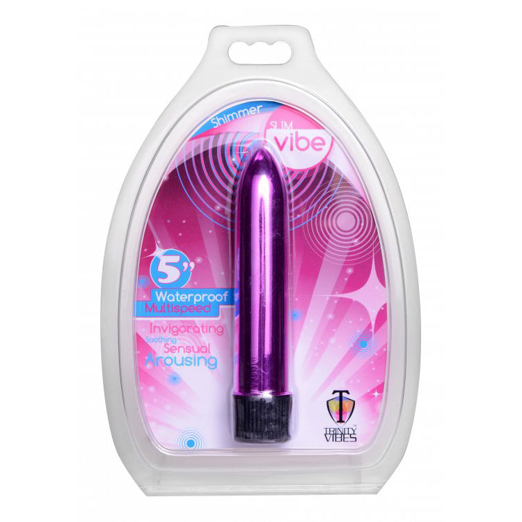 5 Inch Slim Vibe Packaged - Pink - UABDSM