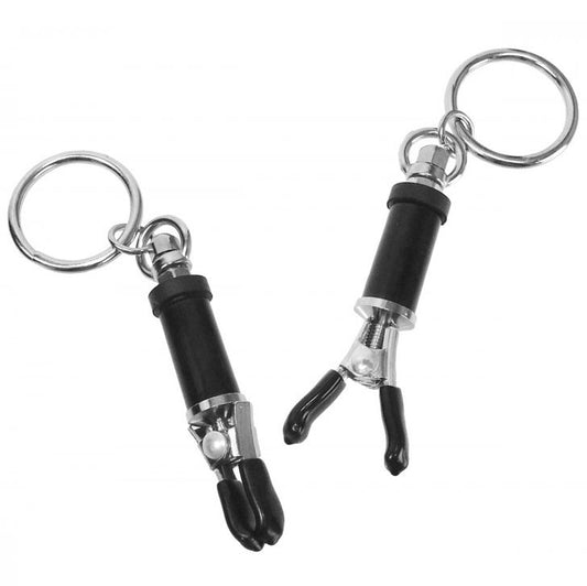 Master Series Bondage Ring Barrel Nipple Clamps - UABDSM