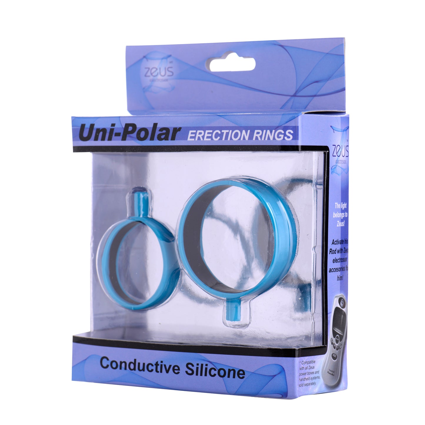Zeus Uni-Polar Silicone Electrosex Cock Rings - UABDSM