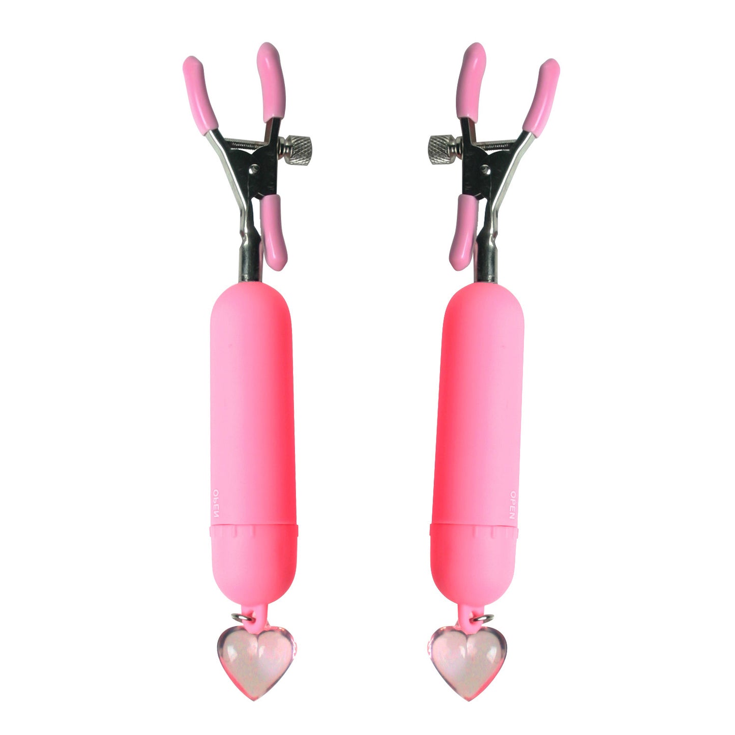 Pink Crush Vibrating Nipple Clamps - UABDSM