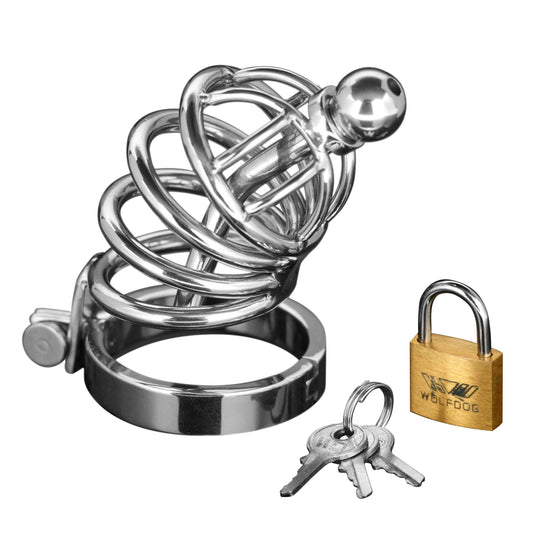Asylum 4 Ring Locking Chastity Cage Asylum 4 Ring Locking Chastity Cage - UABDSM