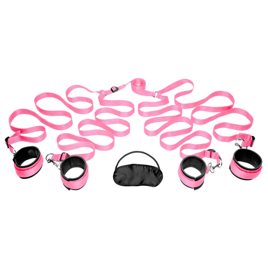 Frisky Pink Bedroom Restraint Kit - UABDSM
