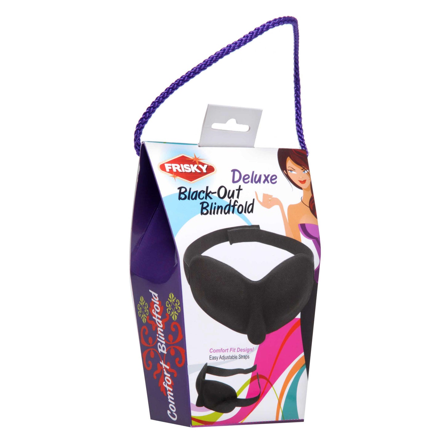 Frisky Deluxe Black Out Blindfold - UABDSM