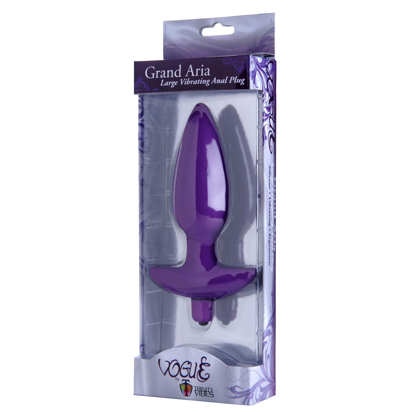 Aria Vibrating Silicone Anal Plug- Large - UABDSM
