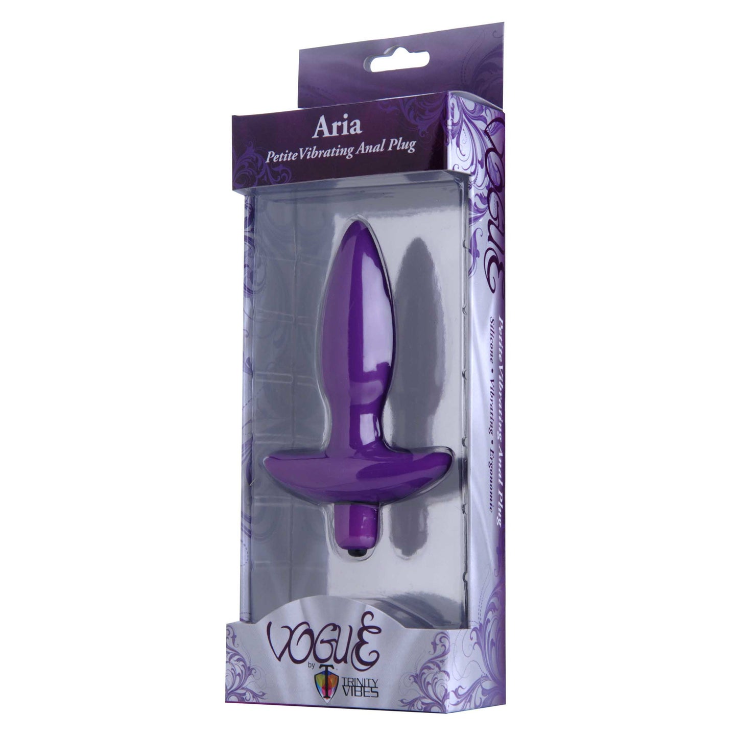 Aria Vibrating Silicone Anal Plug- Small - UABDSM