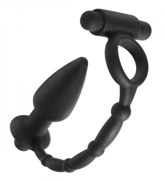 Viaticus Dual Cock Ring And Anal Plug Vibe Viaticus Dual Cock Ring And Anal Plug Vibe - UABDSM