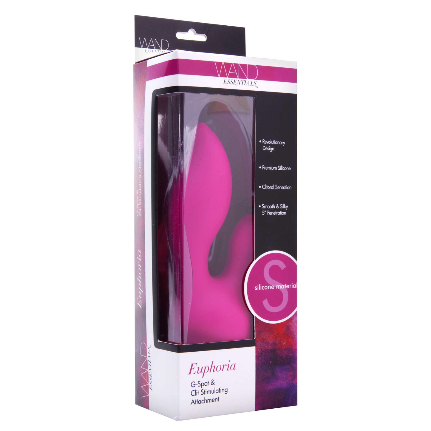 Euphoria G-Spot and Clit Stimulating Silicone Wand Massager Attachment - UABDSM