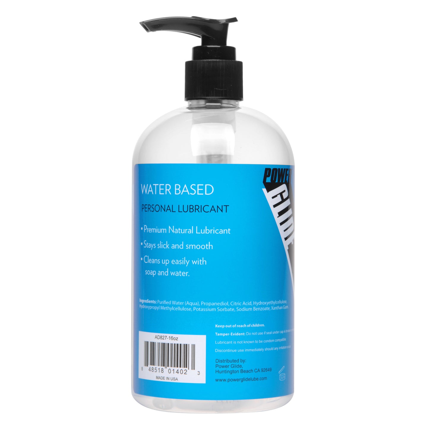 Power Glide Water Based Personal Lubricant- 16.5 oz - UABDSM