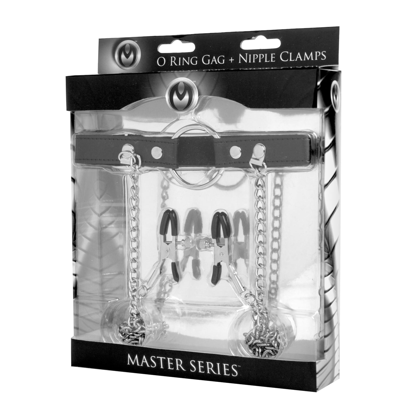 Seize O-Ring Gag with Nipple Clamps - UABDSM