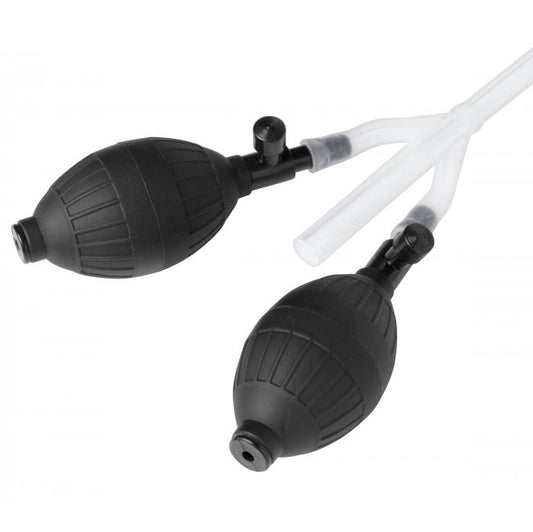 Clean Stream Silicone Inflatable Double Bulb Enema System - UABDSM