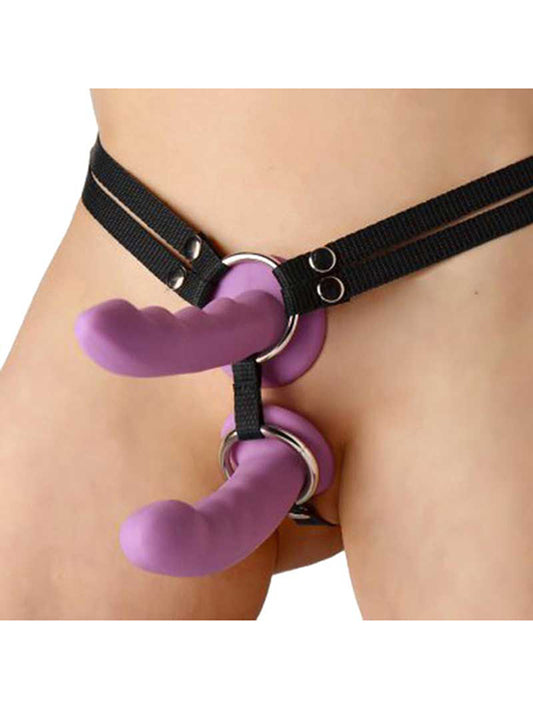 Unity Double Penetration Strap On Harness - UABDSM