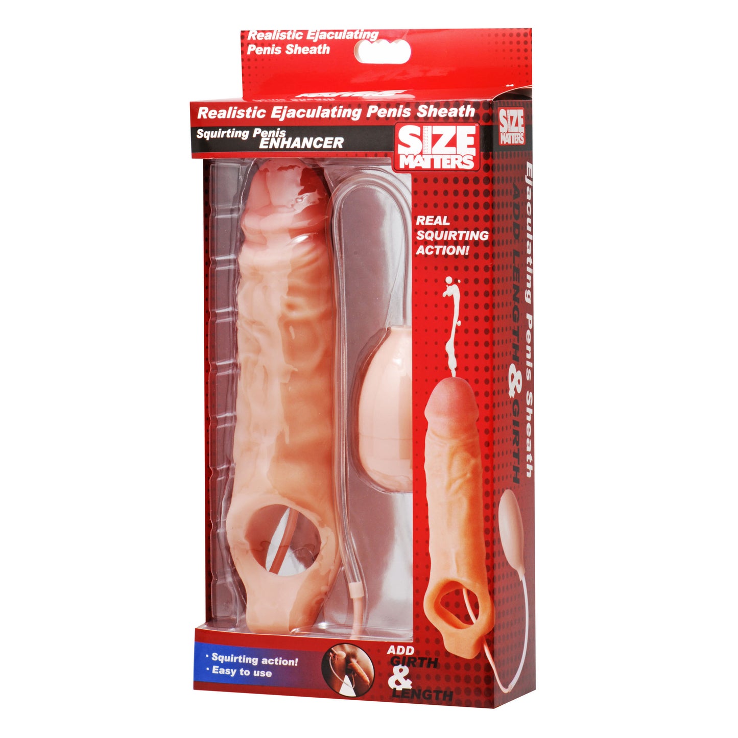 Realistic Ejaculating Penis Enlargement Sheath- Packaged - UABDSM