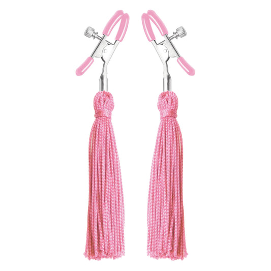 Tickle Me Pink Nipple Clamp Tassels Tickle Me Pink Nipple Clamp Tassels - UABDSM