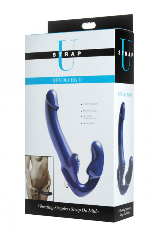 Revolver II Vibrating Strapless Strap On Dildo - UABDSM