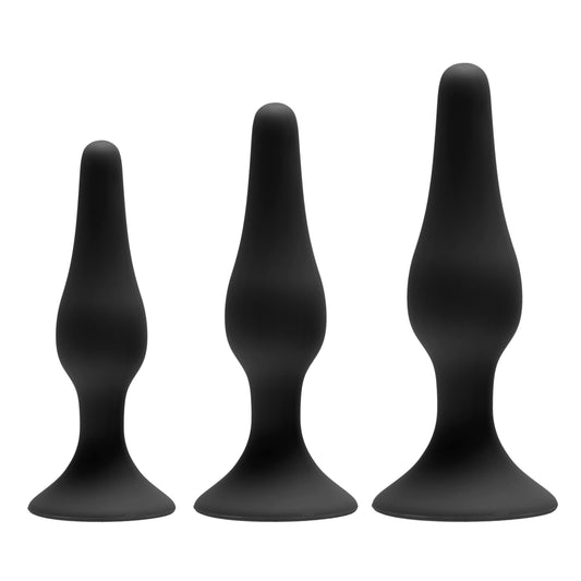 Apprentice 3 Piece Silicone Anal Trainer Set Apprentice 3 Piece Silicone Anal Trainer Set - UABDSM