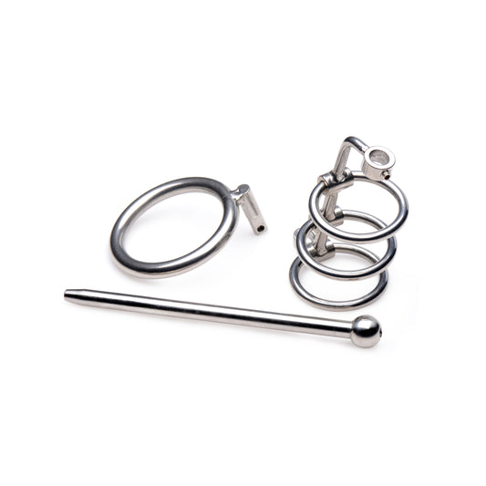 Gates of Hell Stainless Steel Adjustable Cum Through Sound Cage - UABDSM