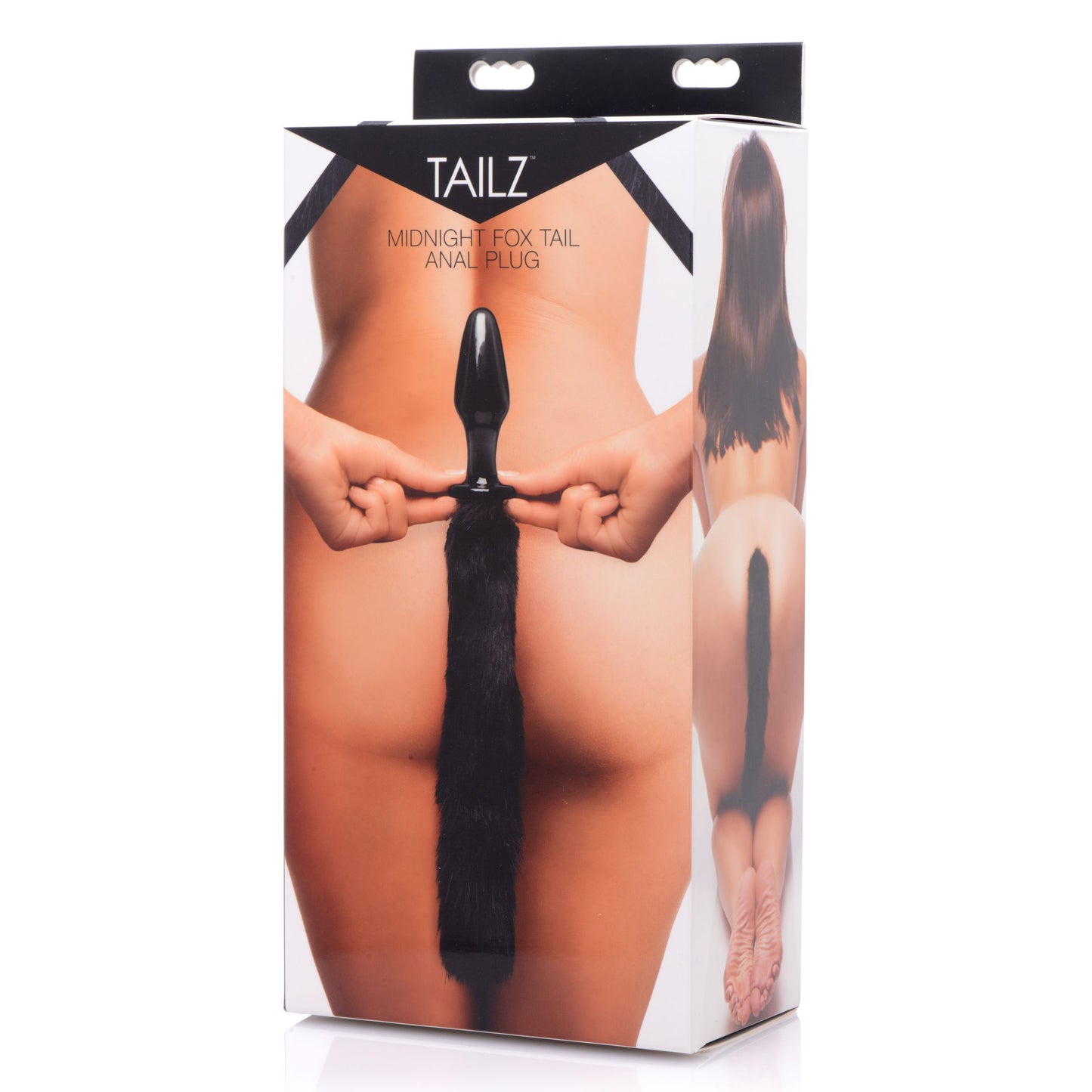 Midnight Fox Tail Glass Anal Plug - UABDSM