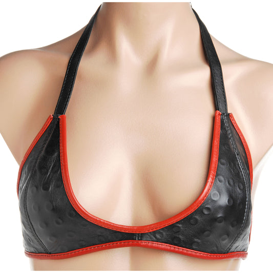 Leather Training Bra with Spikes Leather Training Bra with Spikes - UABDSM
