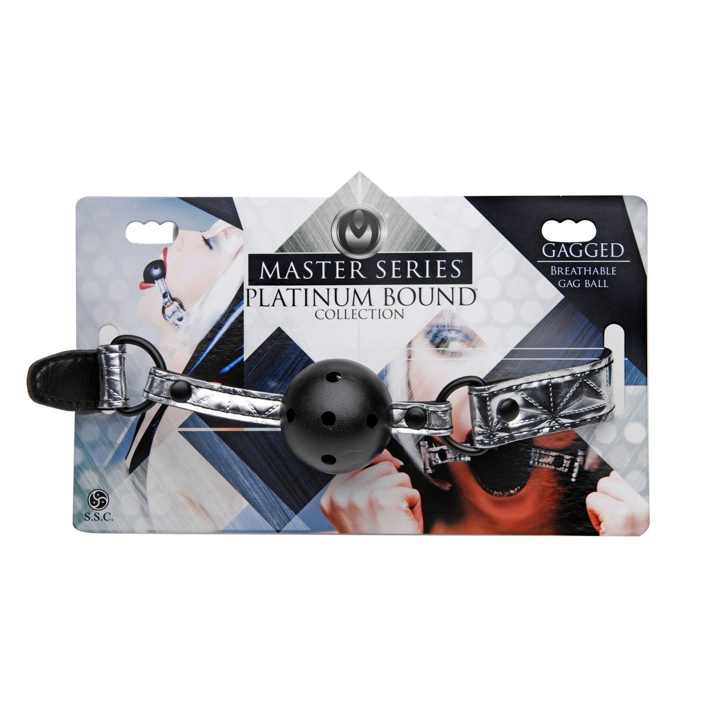 Platinum Bound Gagged Breathable Ball Gag - UABDSM