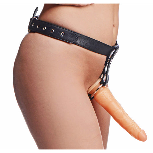 Slim Leather Strap On Harness Kit with Dildo - UABDSM