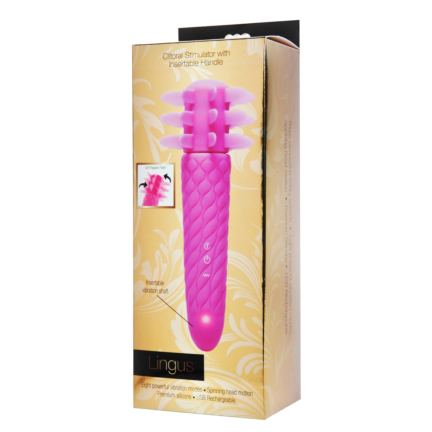 Lingus Clitoral Stimulator with Insertable Vibe Handle - UABDSM