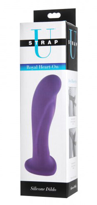 Royal Heart Strap-On Dildo - Purple - UABDSM