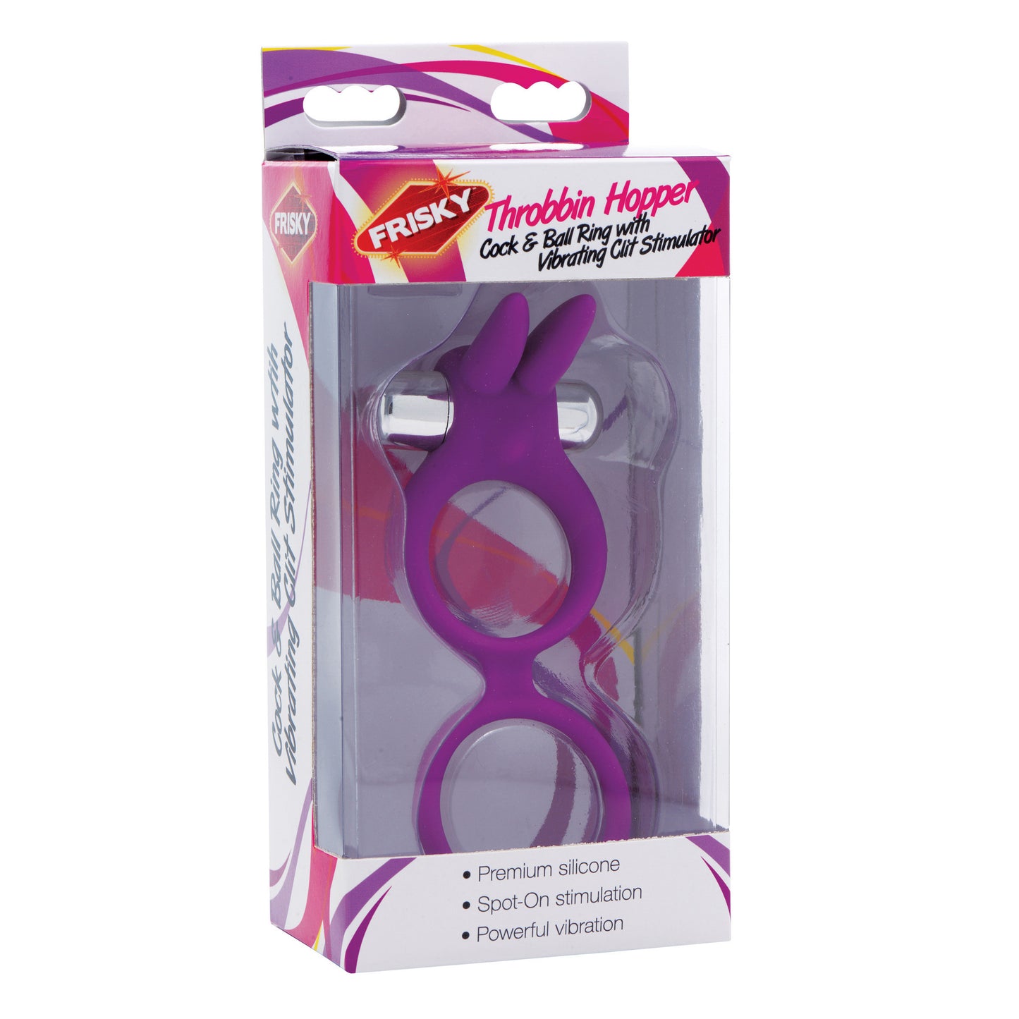 Throbbin Hopper Cock and Ball Ring with Vibrating Clit Stimulator - UABDSM