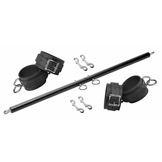 Black Doggy Style Spreader Bar Kit with Cuffs - UABDSM