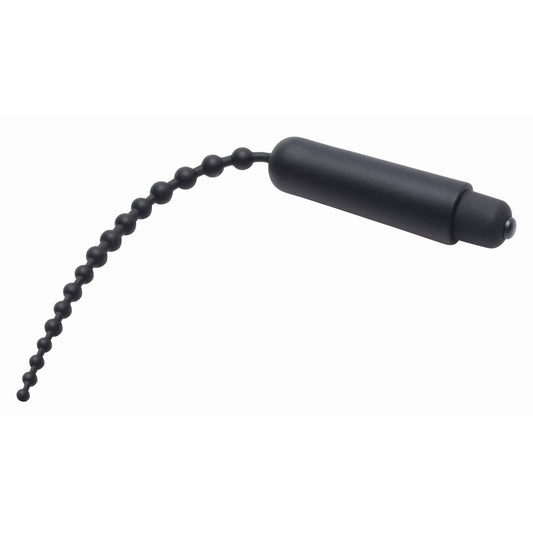 Dark Rod Vibrating Beaded Silicone Sound - UABDSM