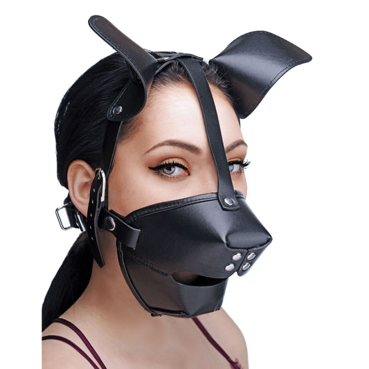 Pup Puppy Play Hood and Breathable Ball Gag Pup Puppy Play Hood and Breathable Ball Gag - UABDSM