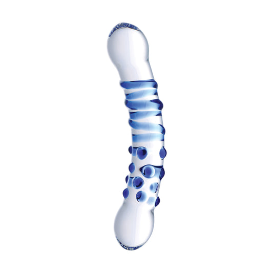Blu Dual Ended Glass Dildo Blu Dual Ended Glass Dildo - UABDSM