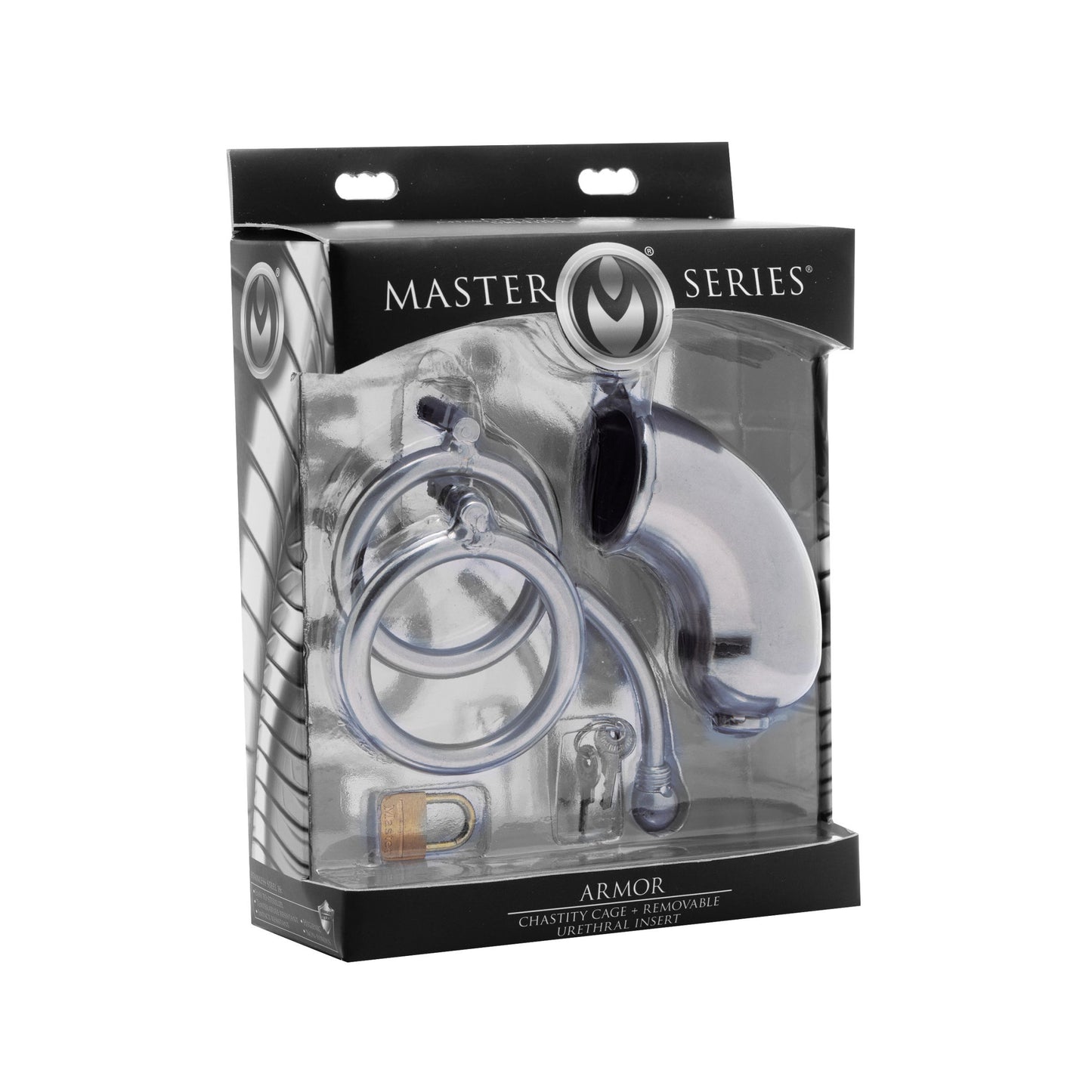 Armor Chastity Cage with Removable Urethral Insert - UABDSM