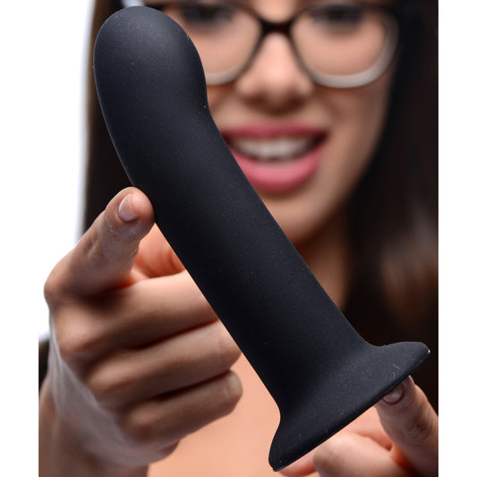 Black Silicone Strap-on Dildo - Large - UABDSM