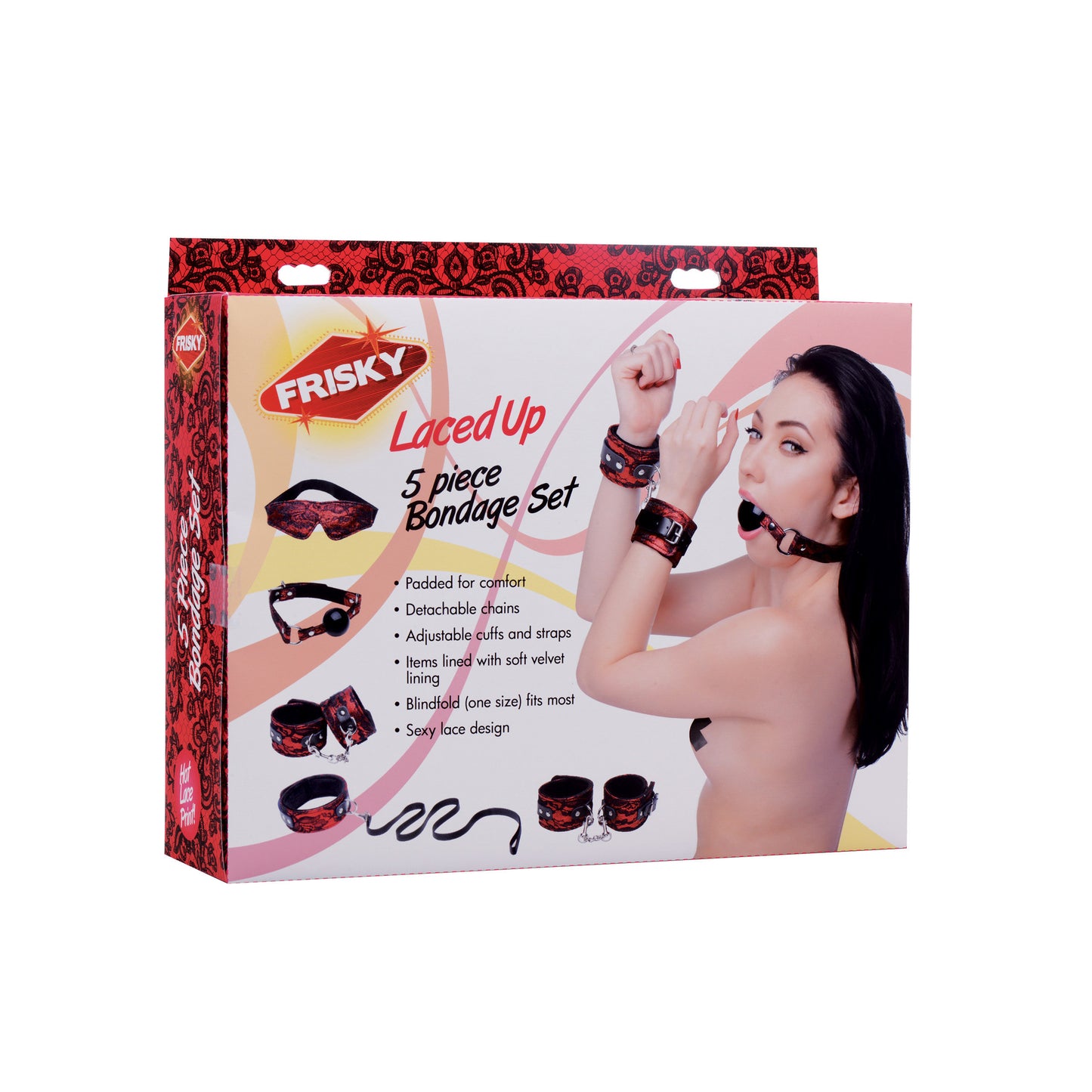 Laced Up 5 Piece Bondage Set - UABDSM