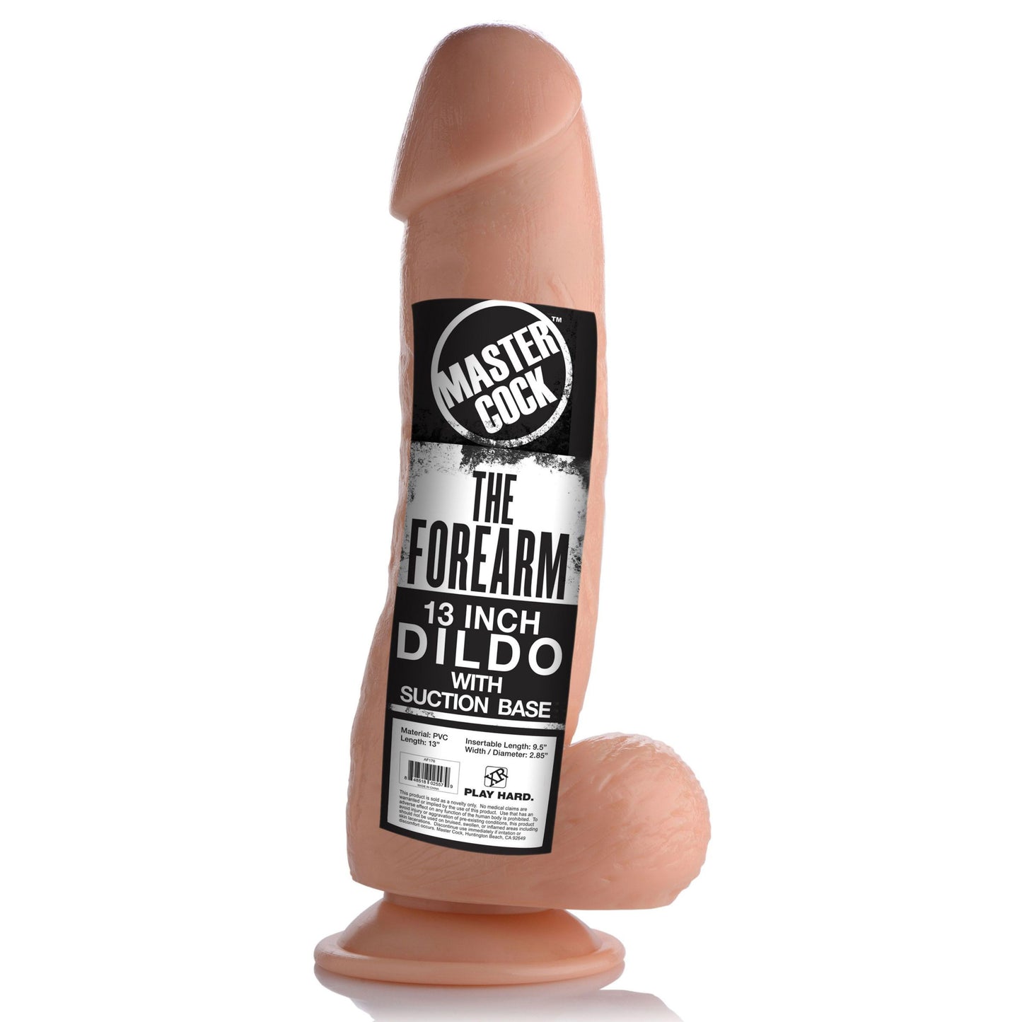 The Forearm 13 Inch Dildo with Suction Base Flesh - UABDSM