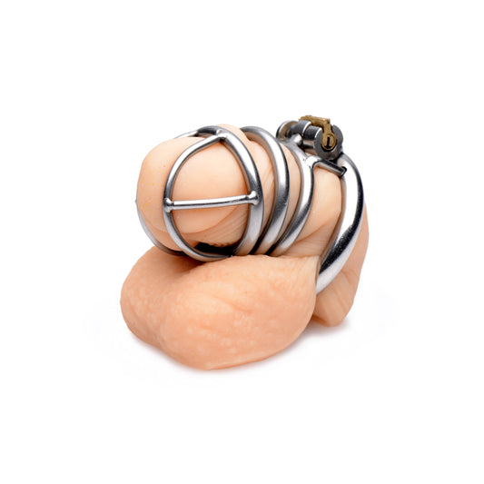 The Pen Deluxe Stainless Steel Locking Chastity Cage The Pen Deluxe Stainless Steel Locking Chastity Cage - UABDSM